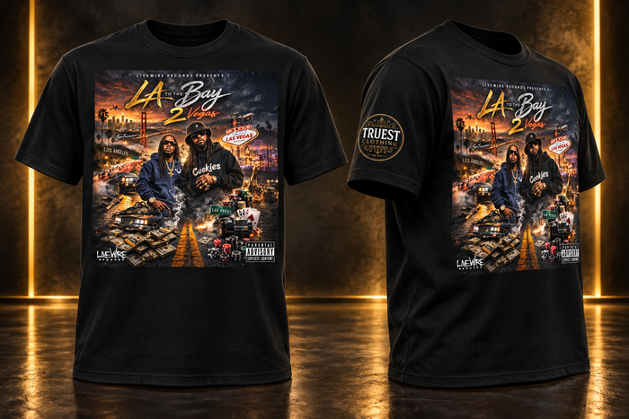 LA to the Bay 2 Vegas Album Cover T-Shirt