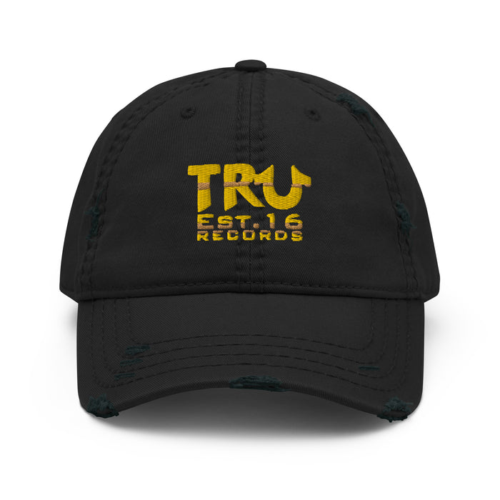TRU EST 16 Records - Distressed Dad Hat